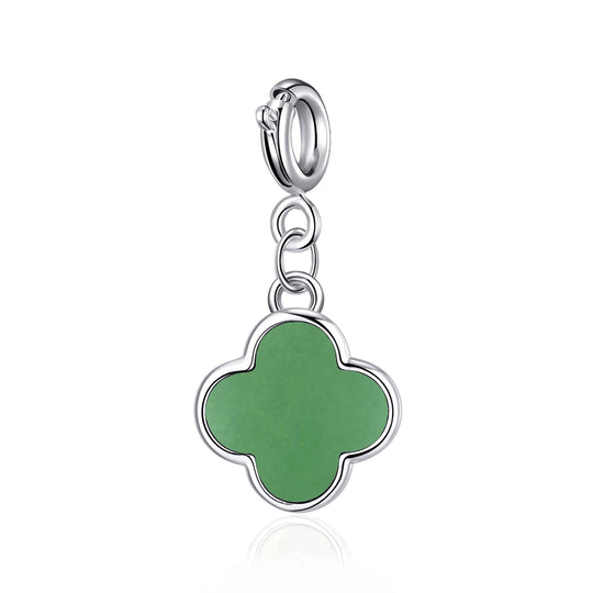 Clip On Gemstone Clover Charms - Philip Jones Jewellery