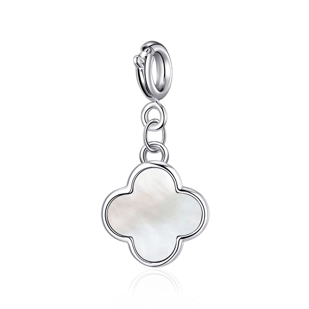 Clip On Gemstone Clover Charms - Philip Jones Jewellery