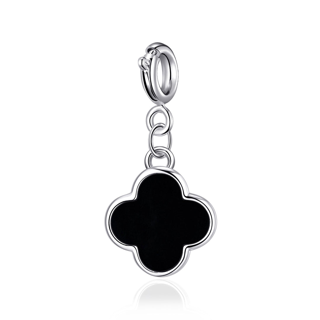 Clip On Gemstone Clover Charms - Philip Jones Jewellery