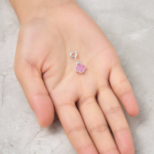 Clip On Gemstone Clover Charms - Philip Jones Jewellery