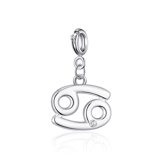Clip On Star Sign Zodiac Charms Created with Zircondia® Crystals - Philip Jones Jewellery