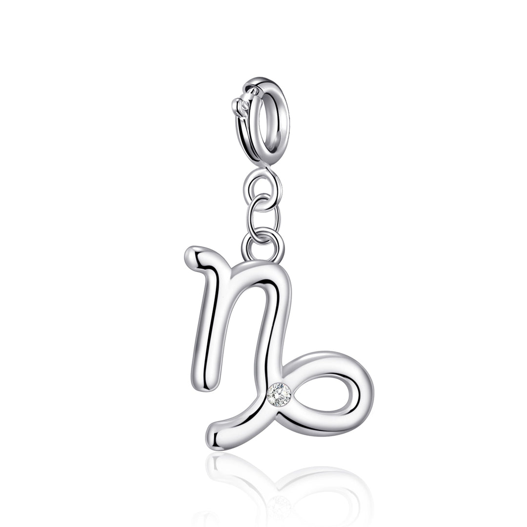 Clip On Star Sign Zodiac Charms Created with Zircondia® Crystals - Philip Jones Jewellery