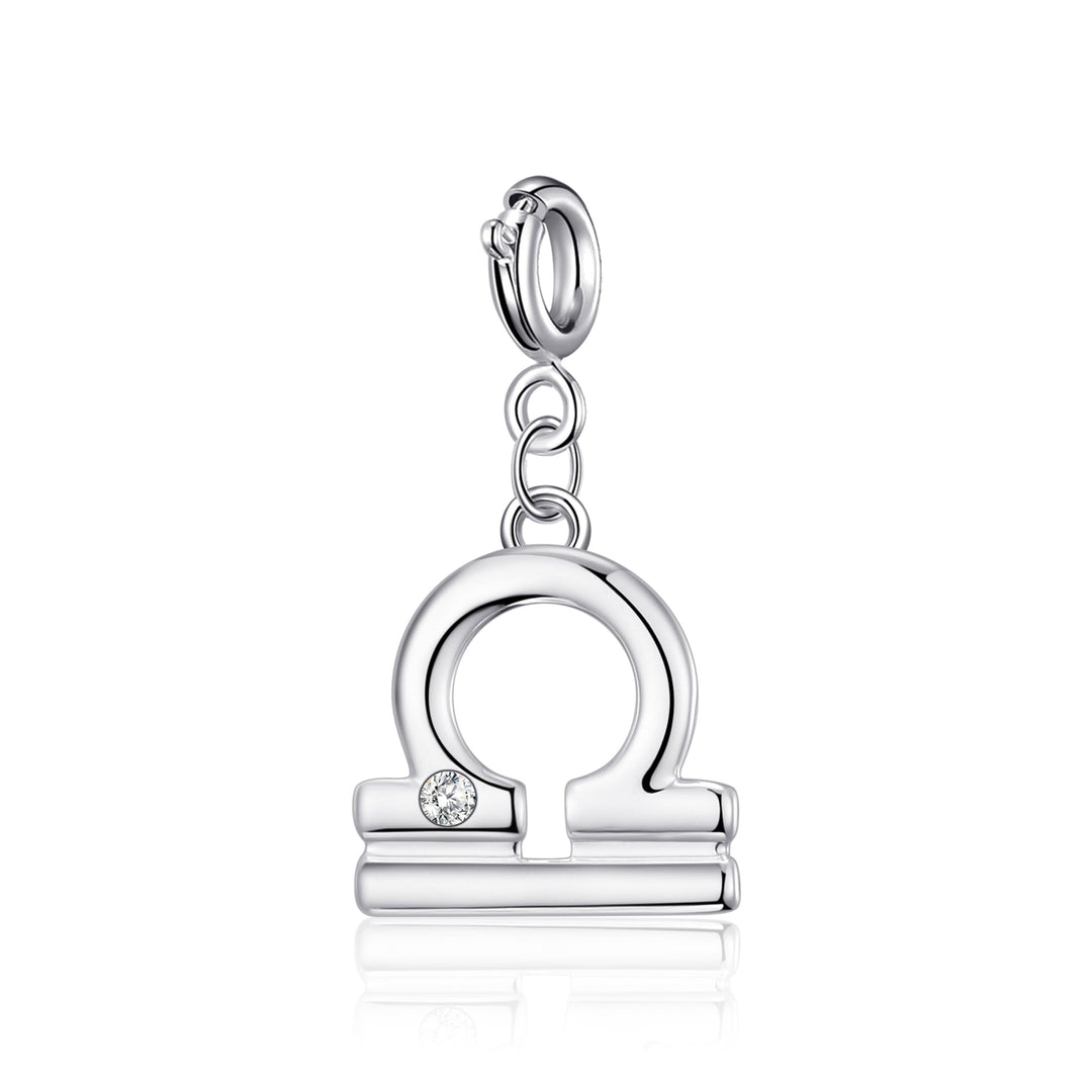 Clip On Star Sign Zodiac Charms Created with Zircondia® Crystals - Philip Jones Jewellery