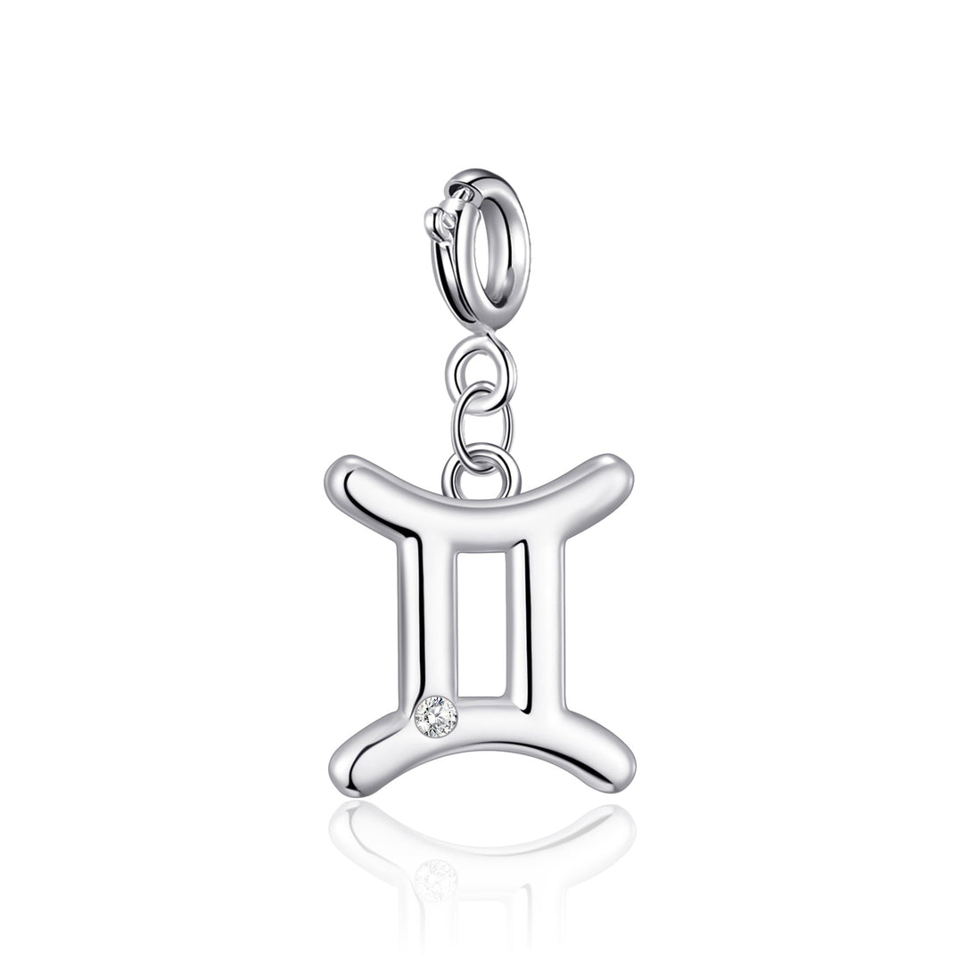 Clip On Star Sign Zodiac Charms Created with Zircondia® Crystals - Philip Jones Jewellery