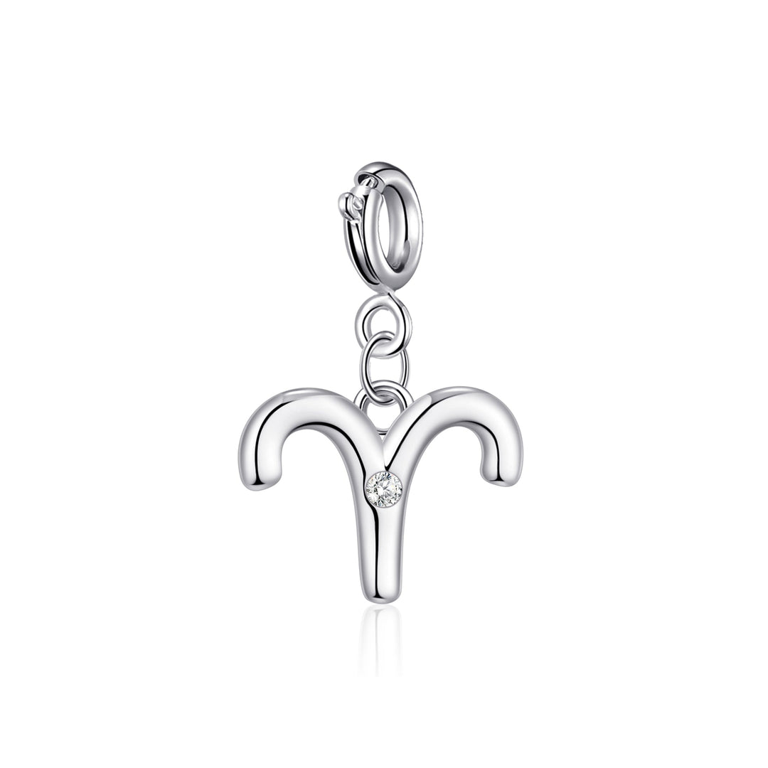 Clip On Star Sign Zodiac Charms Created with Zircondia® Crystals - Philip Jones Jewellery