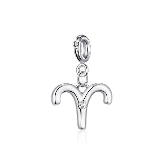 Clip On Star Sign Zodiac Charms Created with Zircondia® Crystals - Philip Jones Jewellery