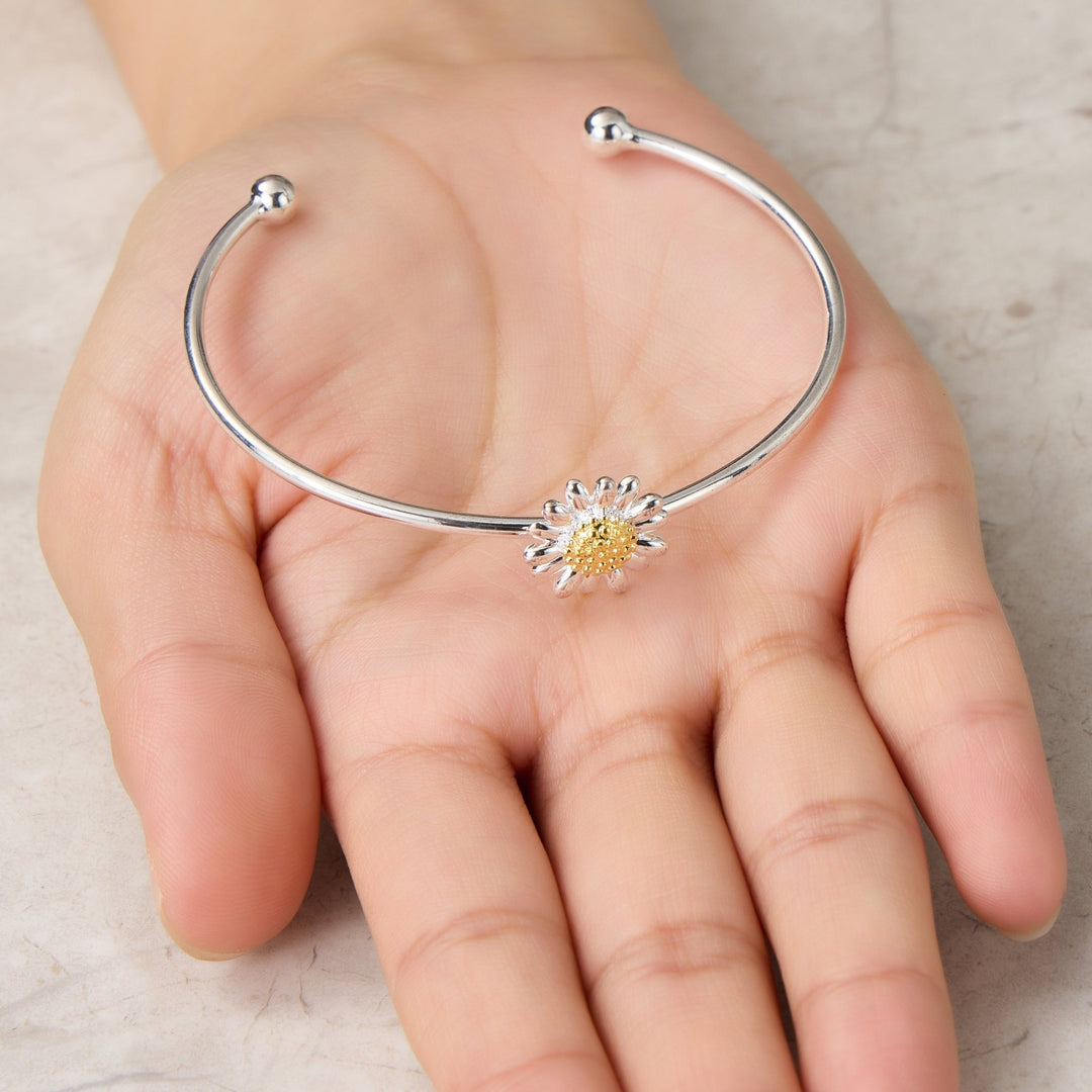 Daisy Cuff Bangle - Philip Jones Jewellery