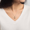 Daisy Necklace Created with Zircondia® Crystals - Philip Jones Jewellery
