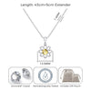 Daisy Necklace Created with Zircondia® Crystals - Philip Jones Jewellery