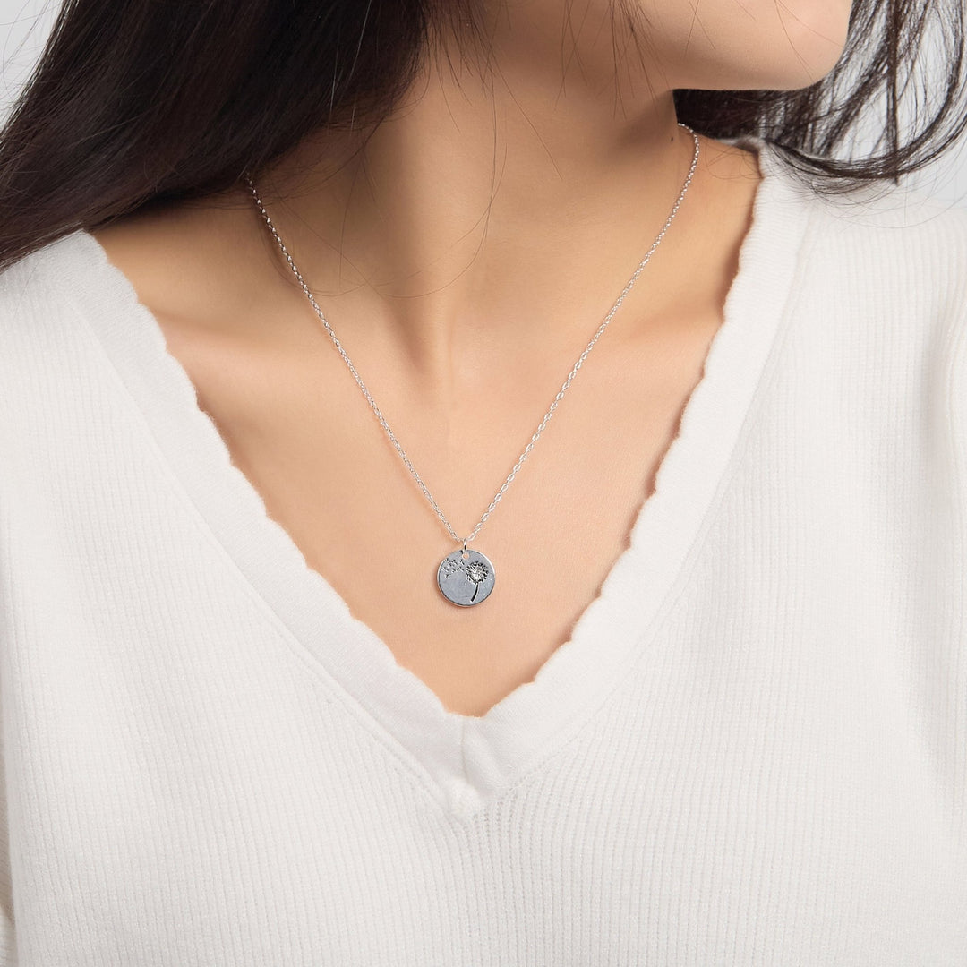 Dandelion Necklace with Quote Card - Philip Jones Jewellery