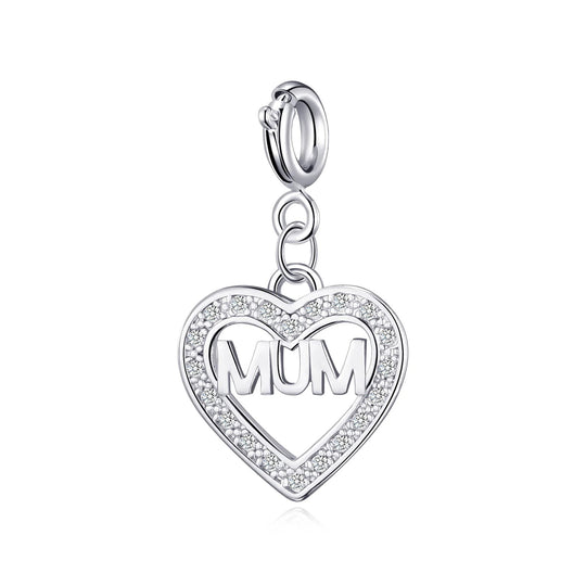 Family Birthday Heart Charms Created with Zircondia® Crystals - Philip Jones Jewellery