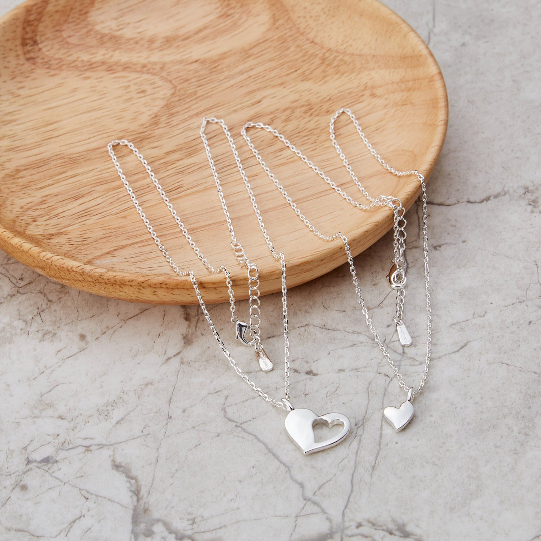 For Me For You Piece of My Heart Necklace Set - Philip Jones Jewellery
