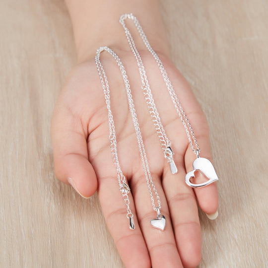 For Me For You Piece of My Heart Necklace Set - Philip Jones Jewellery