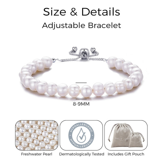 Freshwater Baroque Pearl Friendship Bracelet - Philip Jones Jewellery
