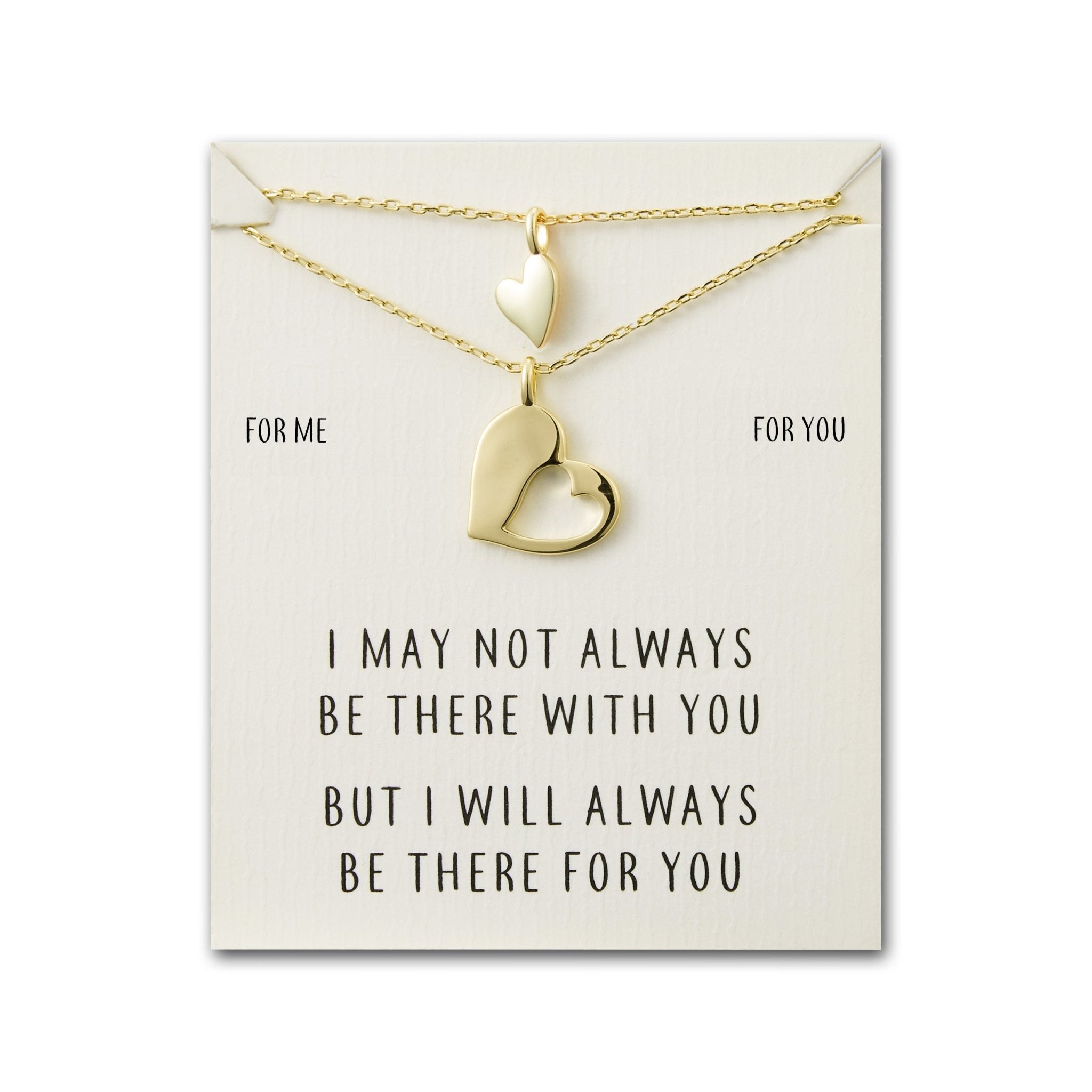 Gold Plated For Me For You Piece of My Heart Necklace Set - Philip Jones Jewellery