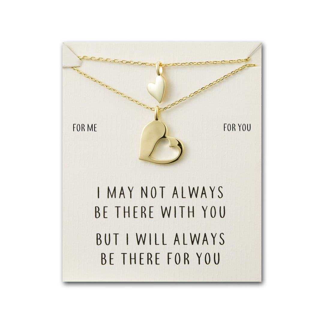 Gold Plated For Me For You Piece of My Heart Necklace Set - Philip Jones Jewellery