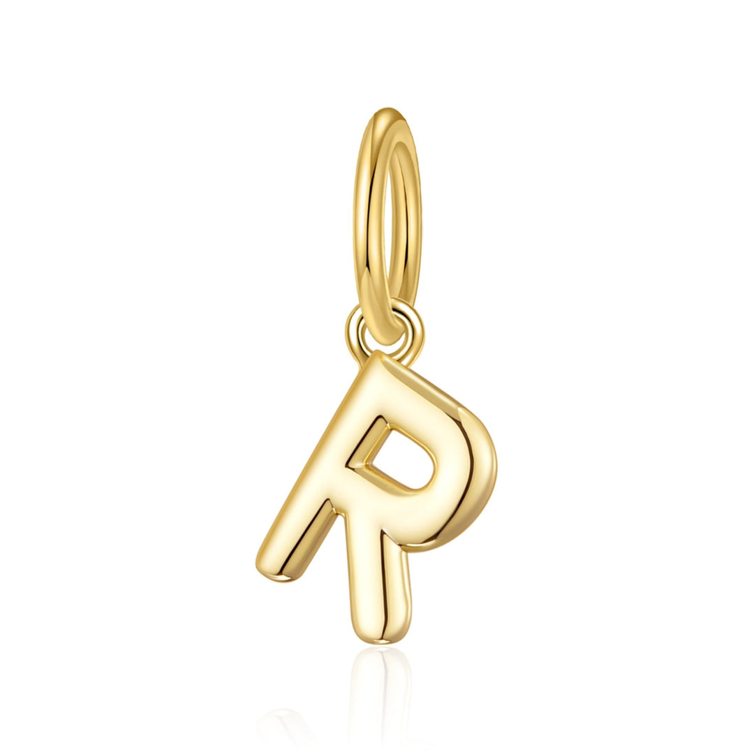 Gold Plated Initial Necklace Charms - Philip Jones Jewellery