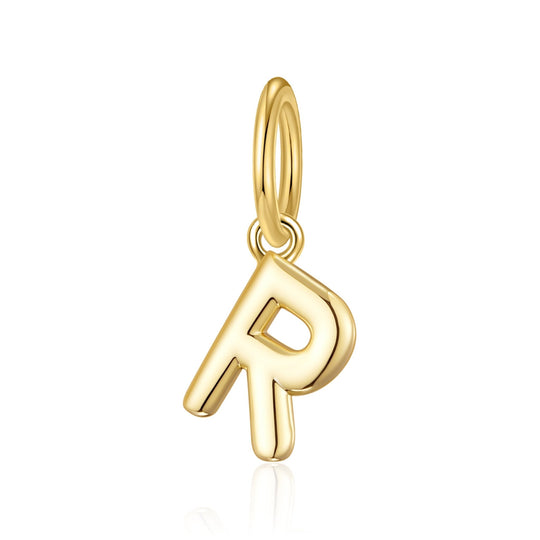 Gold Plated Initial Necklace Charms - Philip Jones Jewellery