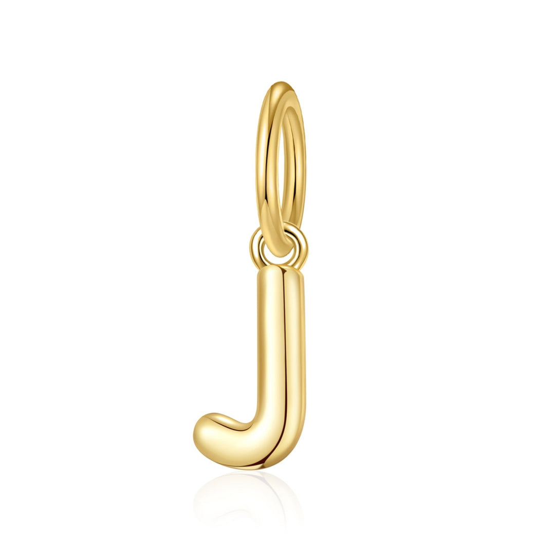 Gold Plated Initial Necklace Charms - Philip Jones Jewellery