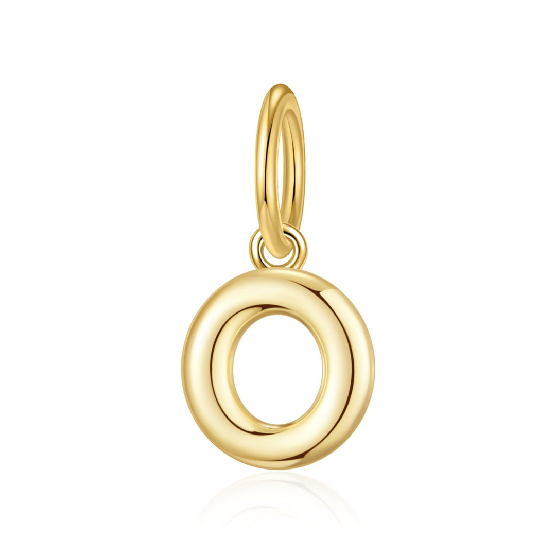 Gold Plated Initial Necklace Charms - Philip Jones Jewellery