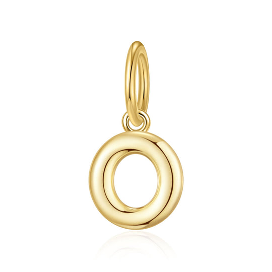 Gold Plated Initial Necklace Charms - Philip Jones Jewellery