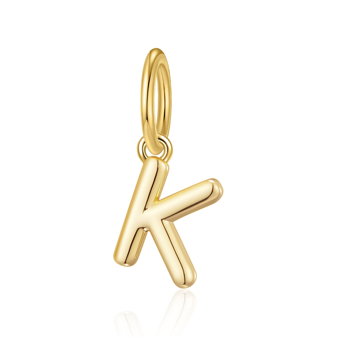 Gold Plated Initial Necklace Charms - Philip Jones Jewellery