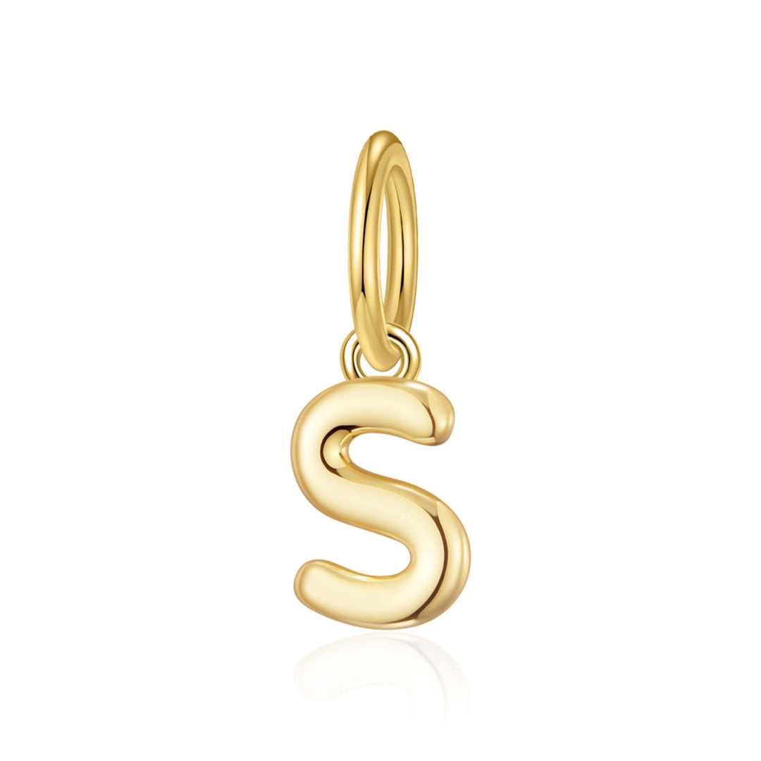 Gold Plated Initial Necklace Charms - Philip Jones Jewellery