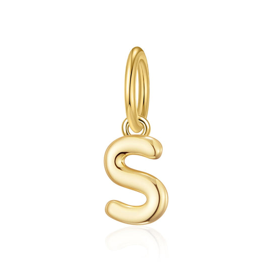 Gold Plated Initial Necklace Charms - Philip Jones Jewellery