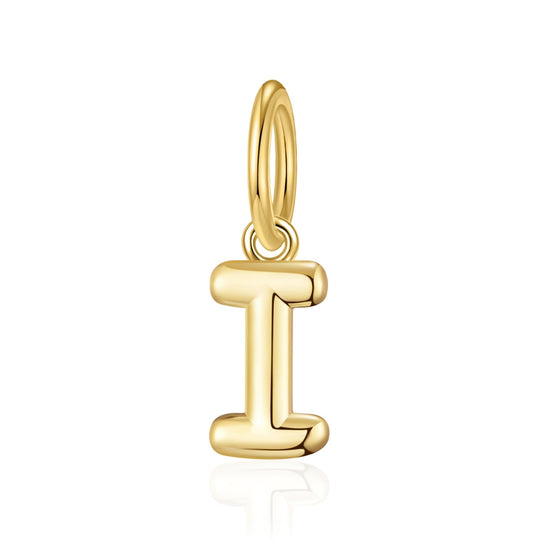 Gold Plated Initial Necklace Charms - Philip Jones Jewellery