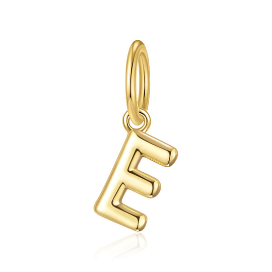 Gold Plated Initial Necklace Charms - Philip Jones Jewellery