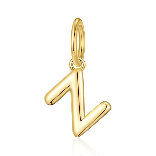 Gold Plated Initial Necklace Charms - Philip Jones Jewellery