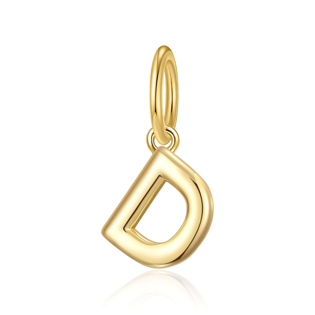 Gold Plated Initial Necklace Charms - Philip Jones Jewellery