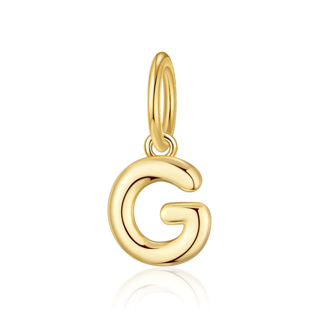 Gold Plated Initial Necklace Charms - Philip Jones Jewellery