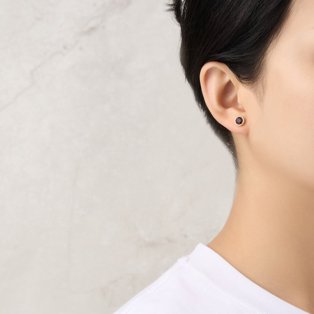 Gold Plated June (Alexandrite) Birthstone Necklace & Earrings Set Created with Zircondia® Crystals - Philip Jones Jewellery