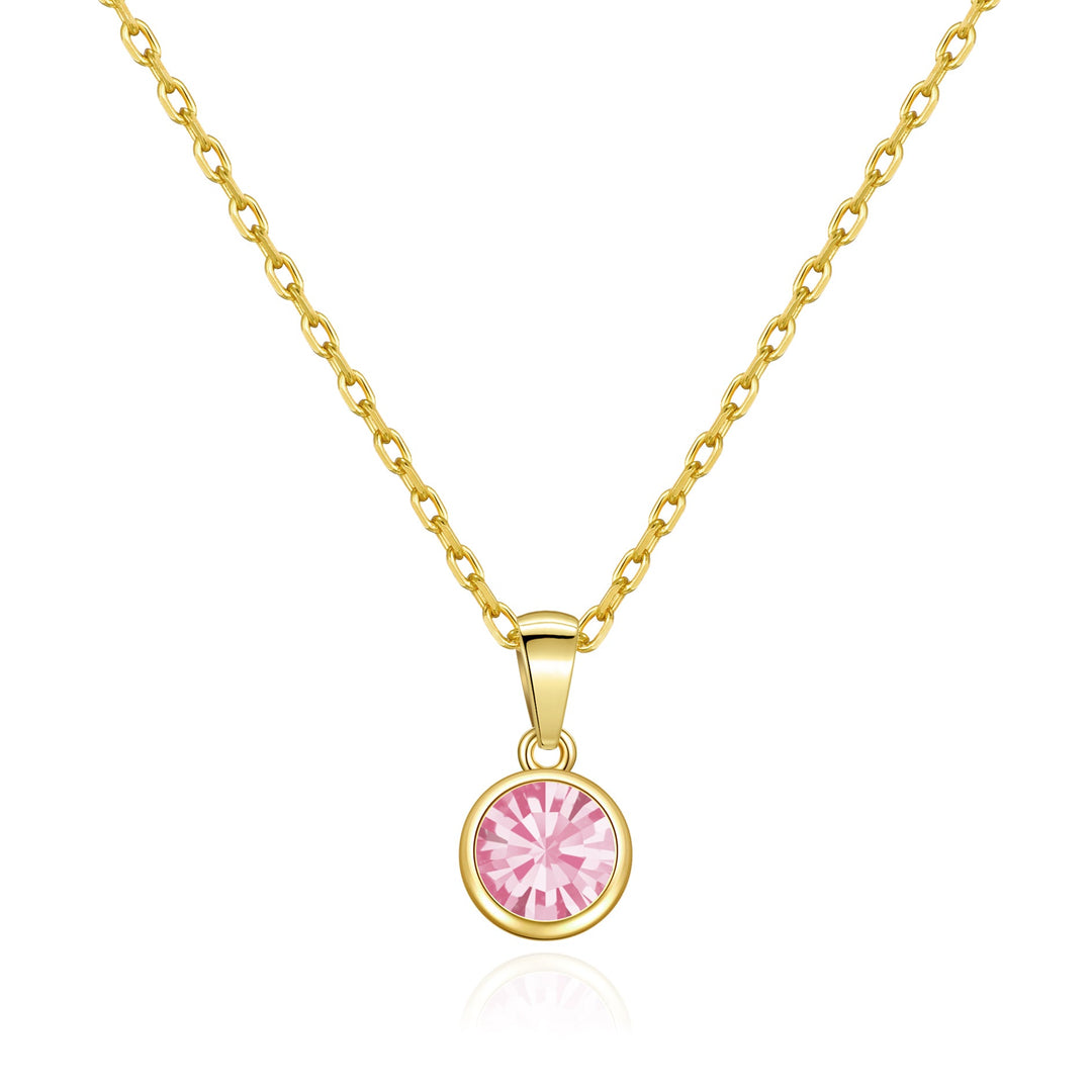 Collana Tennis Matrix Rosa Placc oro Collana Tennis Matrix Rosa Placc oro