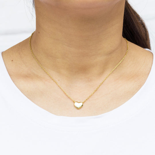 Gold Plated Sister Heart Necklace with Quote Card - Philip Jones Jewellery