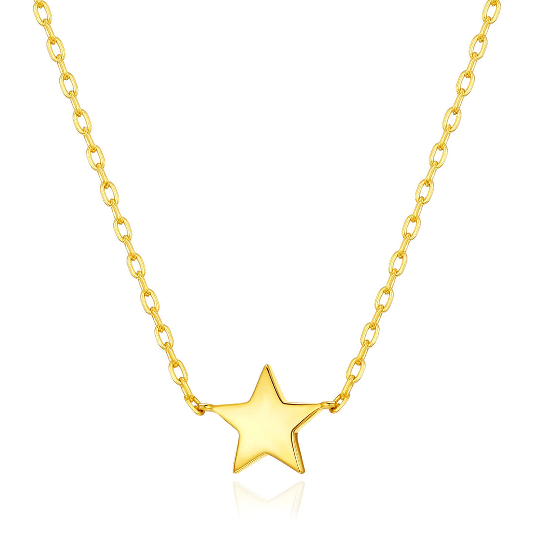 Gold Plated Star Necklace with Quote Card - Philip Jones Jewellery