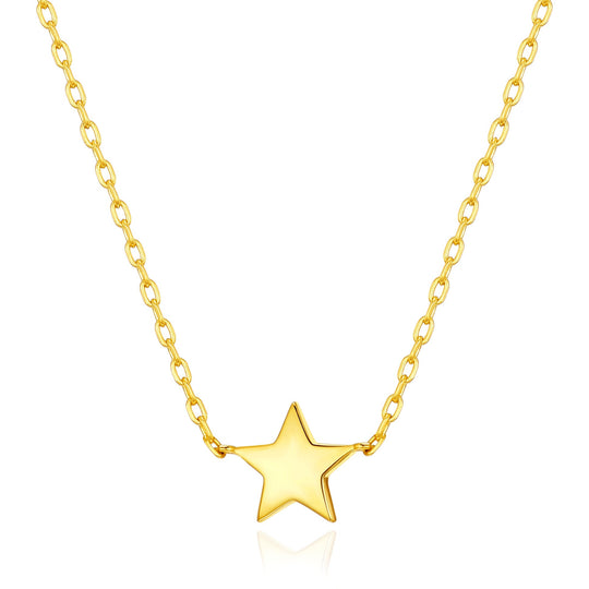 Gold Plated Star Necklace with Quote Card - Philip Jones Jewellery