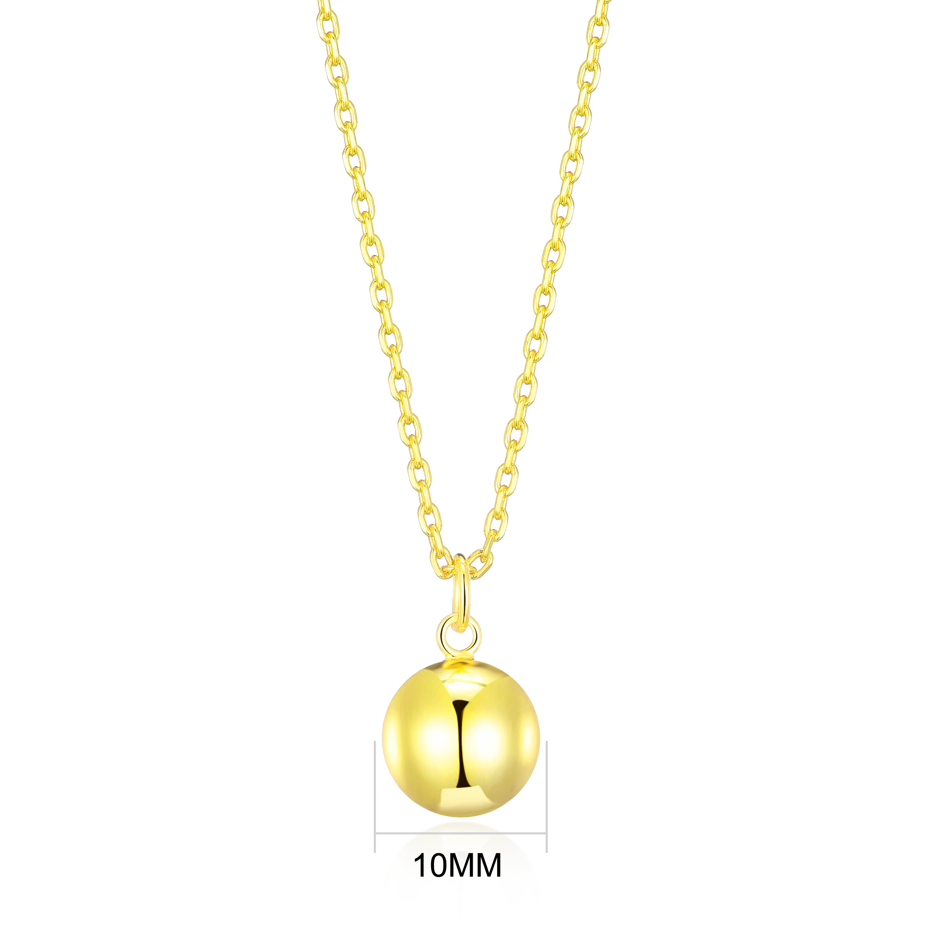 Gold Plated Ball Necklace