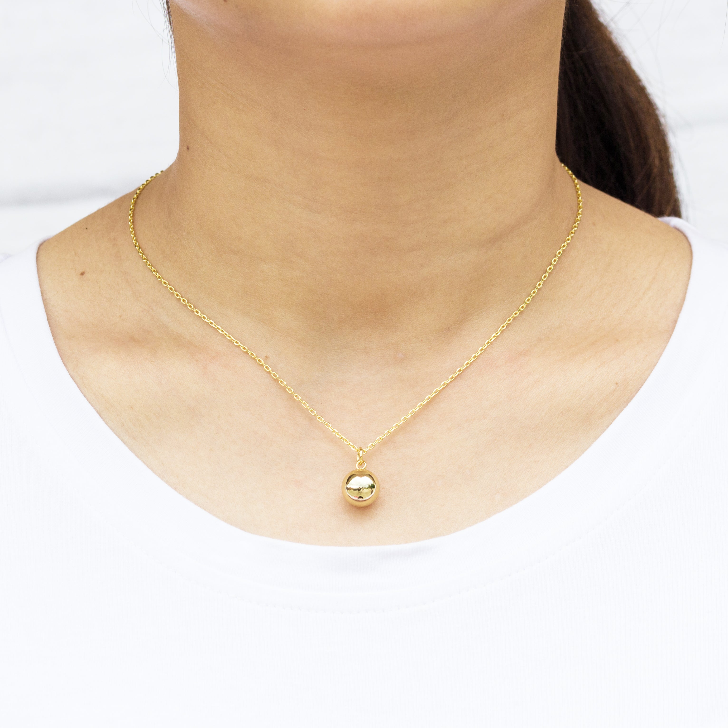 Gold Plated Ball Necklace