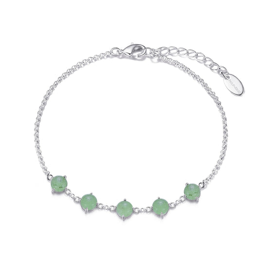 Green Aventurine Gemstone Bracelet - Philip Jones Jewellery