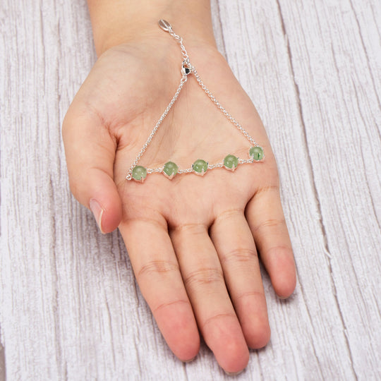 Green Aventurine Gemstone Bracelet - Philip Jones Jewellery