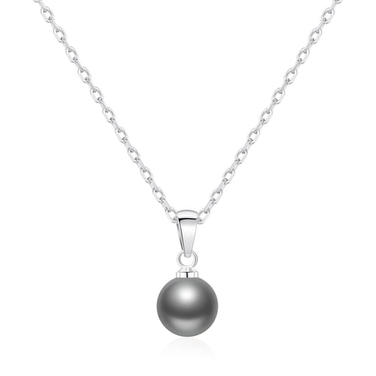 Grey Shell Pearl Necklace - Philip Jones Jewellery