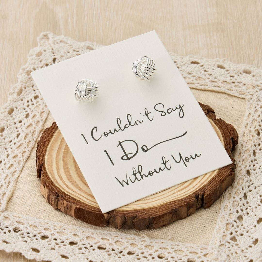 I Couldn't Say I Do Without You Knot Cufflinks - Philip Jones Jewellery