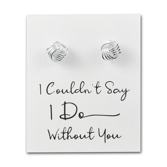 I Couldn't Say I Do Without You Knot Cufflinks - Philip Jones Jewellery