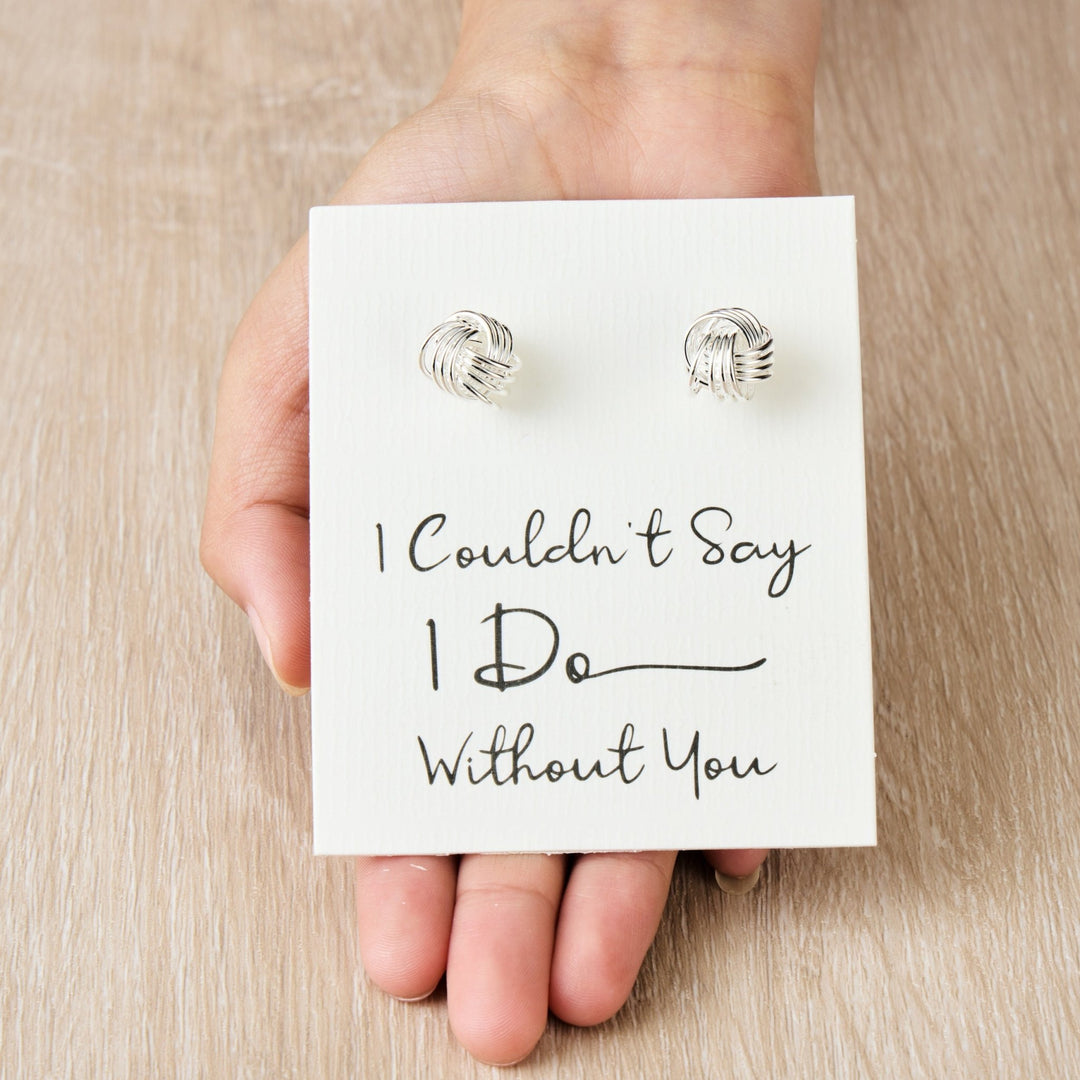 I Couldn't Say I Do Without You Knot Cufflinks - Philip Jones Jewellery