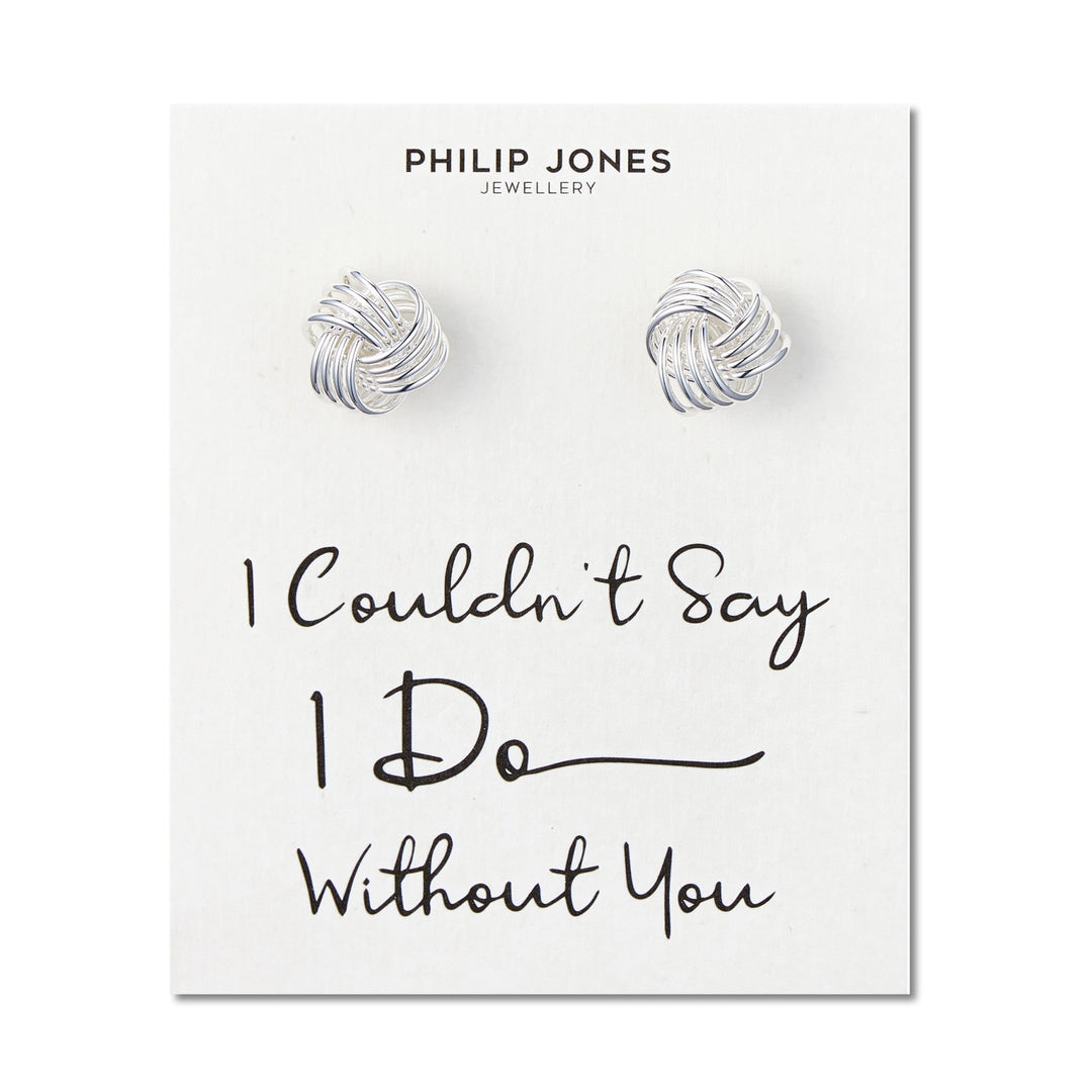 I Couldn't Say I Do Without You Wedding Knot Cufflinks - Philip Jones