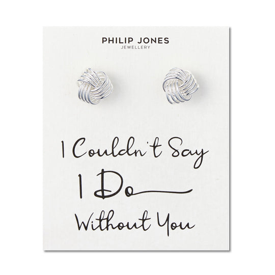 I Couldn't Say I Do Without You Wedding Knot Cufflinks - Philip Jones