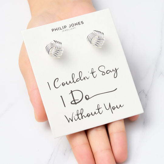 I Couldn't Say I Do Without You Wedding Knot Cufflinks