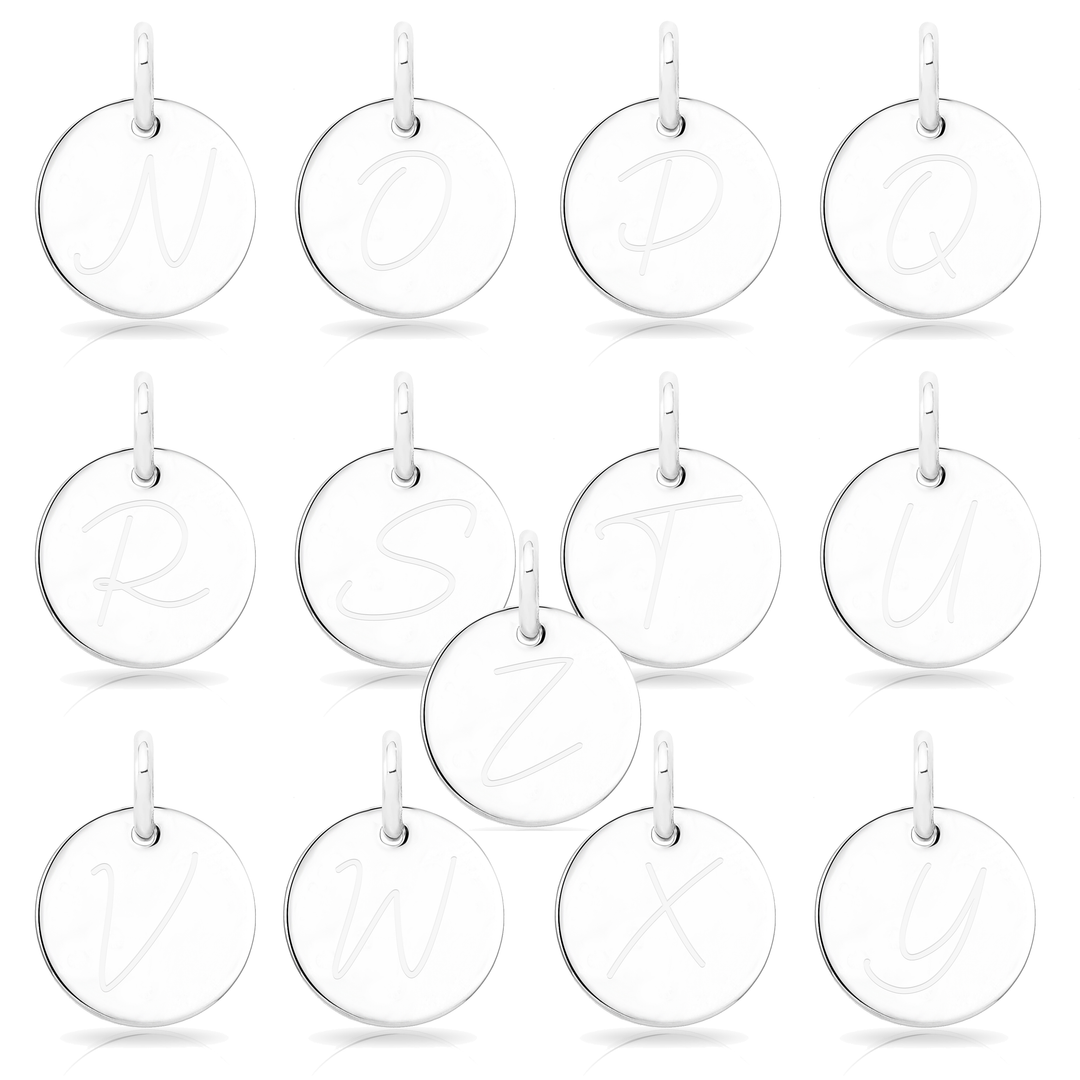 Customisable August (Peridot) Birthstone Necklace with Choice of Initial Charms (A-Z)